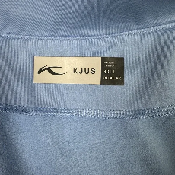 Kjus Jacket Womens Large 40 Blue Nina Midlayer Windbreaker Golf Course Logo - Picture 5 of 10
